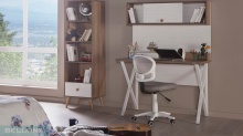 стол письменный с надстройкой сантино Европейская Мебель: https://www.evromebelnn.ru/
